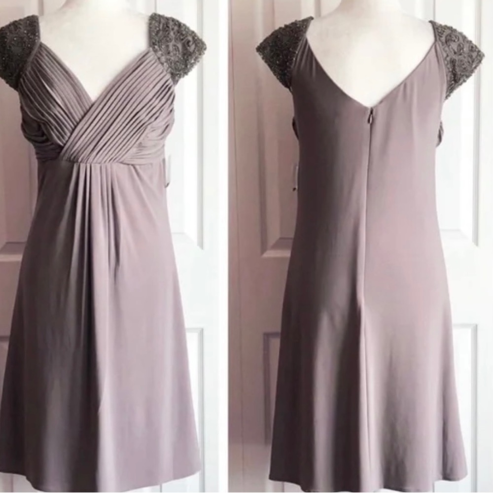 Signature Beaded Empire Waist Dress Size 16